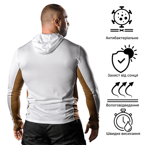 CAMO-TEC ЛОНГСЛИВ CHITON AIR HOOD WHITE 8062