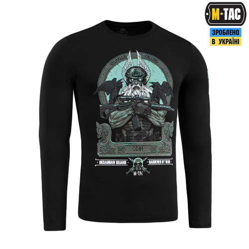 M-TAC ФУТБОЛКА ODIN MYSTERY ДЛИННЫЙ РУКАВ BLACK