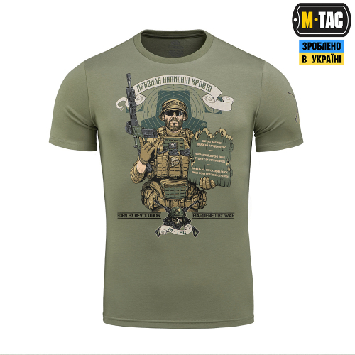 M-TAC ФУТБОЛКА ЗАПОВІДІ СТРІЛЬЦЯ LIGHT OLIVE