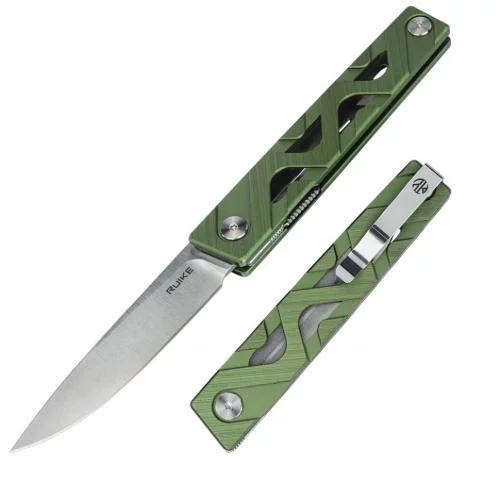 RUIKE НОЖ СКЛАДНОЙ GREEN P878-AG
