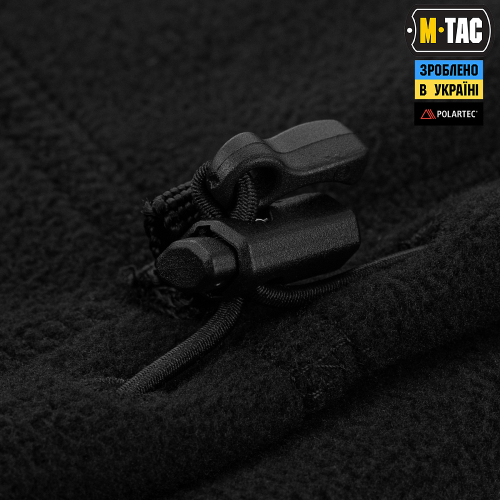 M-TAC ШАРФ-ТРУБА ELITE КОРОТКИЙ С ЗАТЯЖКОЙ ФЛИС (320Г/М2) BLACK