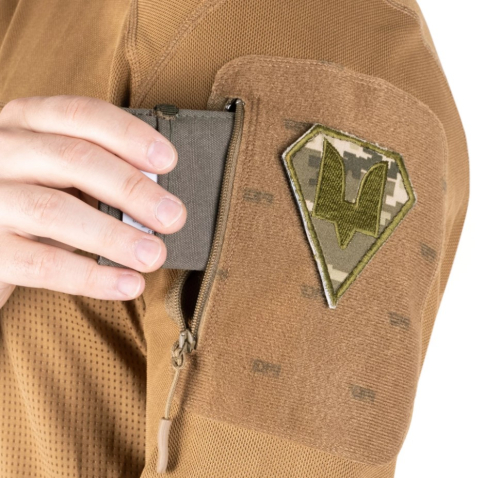P1G-TAC ФУТБОЛКА ПОЛЬОВА LACERTA L/S COYOTE BROWN UA281-29854-LS-CB
