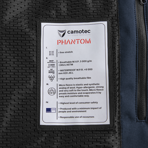 CAMO-TEC КУРТКА PHANTOM SYSTEM BLUE 7292