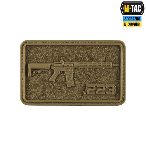 M-TAC НАШИВКА AR-15 VELCRO/PVC COYOTE
