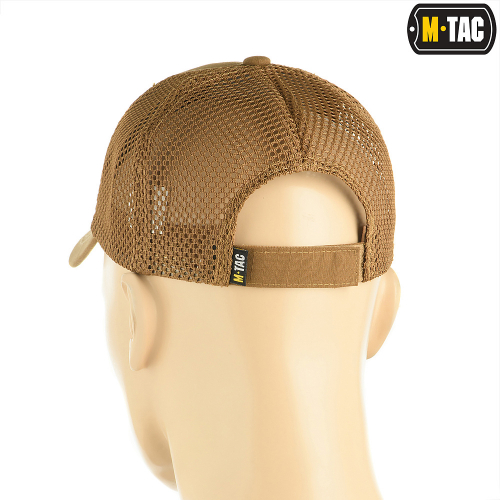 M-TAC БЕЙСБОЛКА З СІТКОЮ FLEX РІП-СТОП COYOTE BROWN