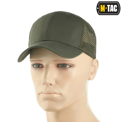 M-TAC БЕЙСБОЛКА З СІТКОЮ FLEX РІП-СТОП ARMY OLIVE