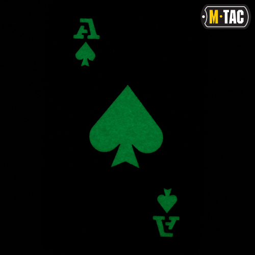 M-TAC НАШИВКА ACE OF SPADES LASER CUT RANGER GREEN/GID