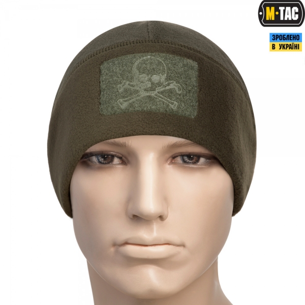 M-TAC ШАПКА WATCH CAP ФЛИС/СЕТКА PIRATE SKULL WINDBLOCK 380 OLIVE