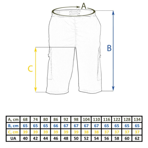 TAILOR ШОРТЫ ДЖОГГЕРЫ РИП-СТОП MM14 55003098-46