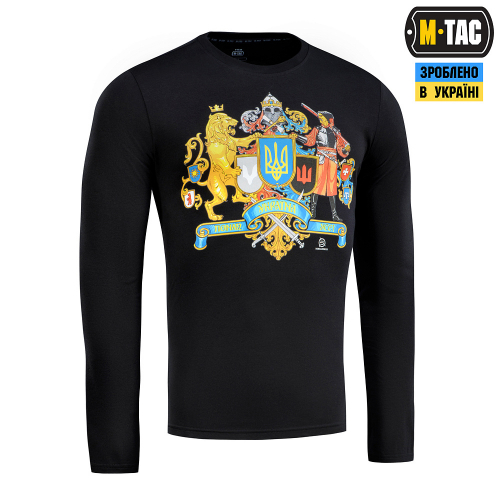 M-TAC ФУТБОЛКА УКРАЇНА ПОНАД УСЕ! ДОВГИЙ РУКАВ BLACK