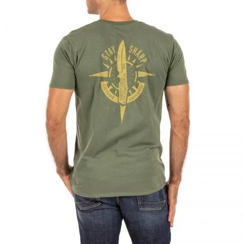 5.11 ФУТБОЛКА З ПРИНТОМ STAY SHARP MILITARY GREEN 41242ADB-225