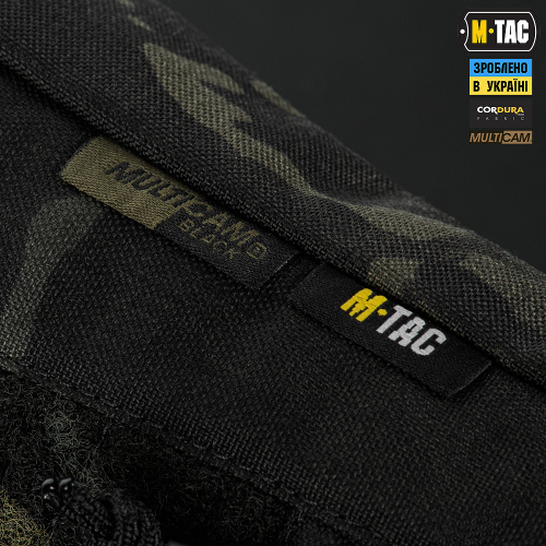 M-TAC СУМКА ADMIN BAG MEDIUM ELITE З ЛИПУЧКОЮ MULTICAM BLACK/BLACK