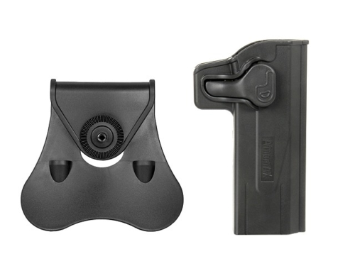 AMOMAX КОБУРА ПЛАСТИКОВАЯ FASTDRAW ДЛЯ HI-CAPA BLACK HS2863