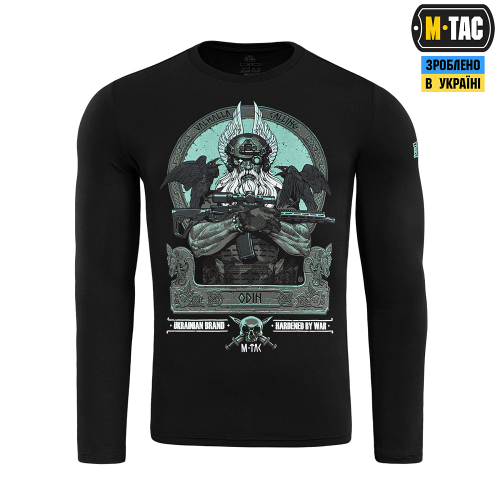 M-TAC ФУТБОЛКА ODIN MYSTERY ДЛИННЫЙ РУКАВ BLACK