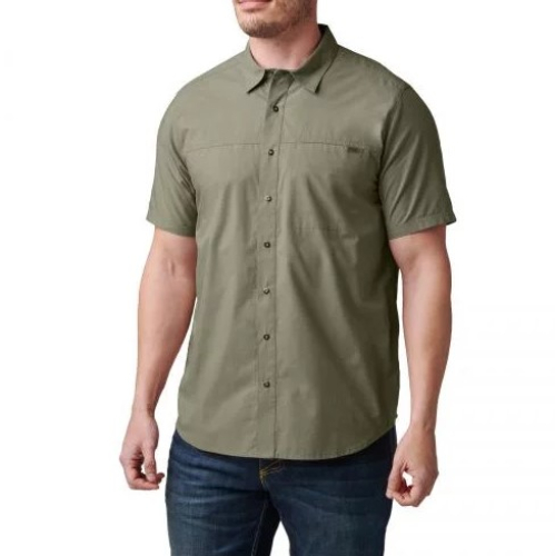 5.11 РУБАШКА ТАКТИЧЕСКАЯ WYATT SHORT SLEEVE SHIRT SAGE GREEN 71203-831
