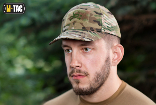 M-TAC БЕЙСБОЛКА ТАКТИЧНА З СІТКОЙ PIRATE SKULL MC