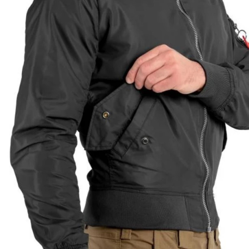 MIL-TEC КУРТКА STURM US SUMMER MA1 FLIGHT JACKET BLACK 10401502