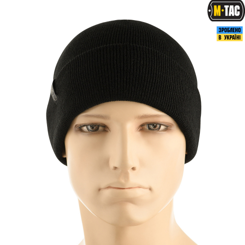 M-TAC ШАПКА ТОНКА В'ЯЗКА 100% АКРИЛ BLACK