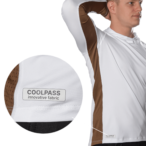 CAMO-TEC ЛОНГСЛИВ CHITON AIR HOOD COOLPASS SJ WHITE 7572