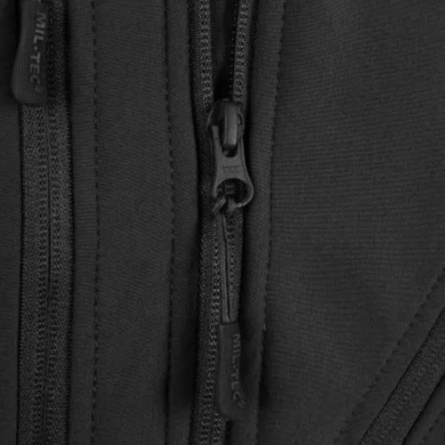 MIL-TEC КУРТКА ДЕМИСЕЗОННАЯ SOFTSHELL JACKET SCU BLACK 10864002