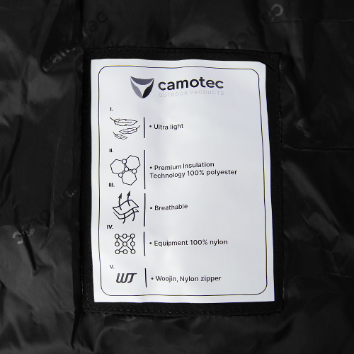 CAMO-TEC ЛЕГКИЙ ПУХОВИК STORM HOOD 2.0 GRAPHITE 8394