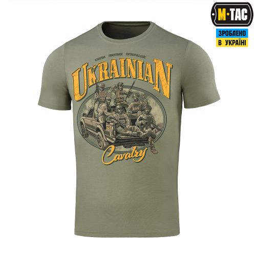 M-TAC ФУТБОЛКА UKRAINIAN CAVALRY LIGHT OLIVE