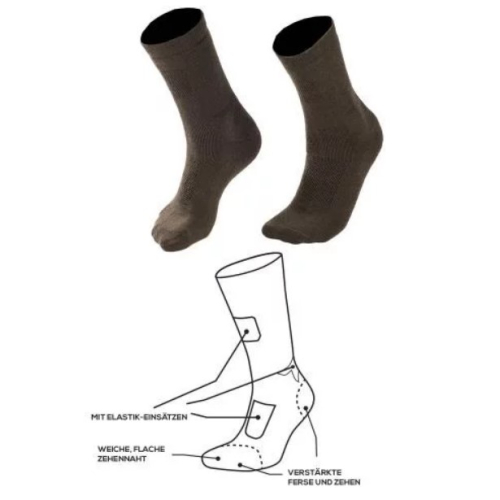 MIL-TEC ШКАРПЕТКИ ТРЕКІНГОВІ STURM MERINO SOCKS 2 ПАРИ OLIVE 13006301
