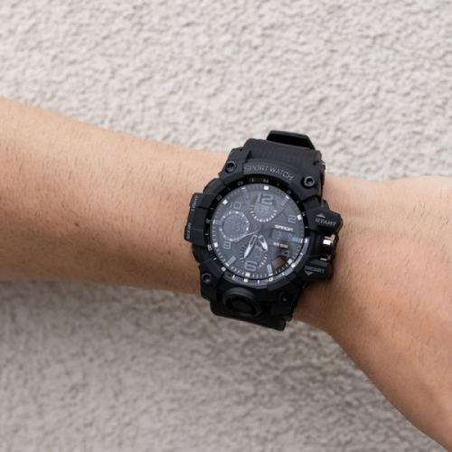 SANDA ЧАСЫ ТАКТИЧЕСКИЕ POWER BLACK 25405