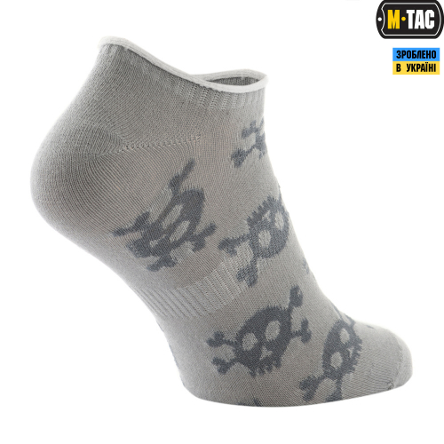 M-TAC НОСКИ ЛЕТНИЕ ЛЕГКИЕ PIRATE SKULL LIGHT GREY