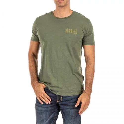 5.11 ФУТБОЛКА З ПРИНТОМ STAY SHARP MILITARY GREEN 41242ADB-225