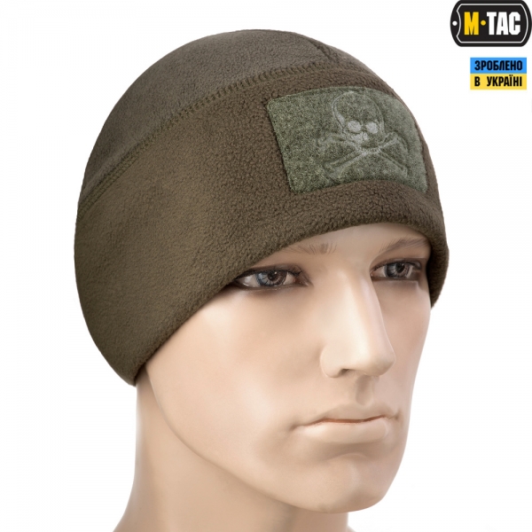 M-TAC ШАПКА WATCH CAP ФЛИС/СЕТКА PIRATE SKULL WINDBLOCK 380 OLIVE