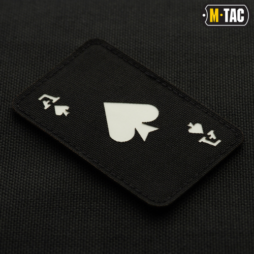 M-TAC НАШИВКА ACE OF SPADES LASER CUT BLACK/GID