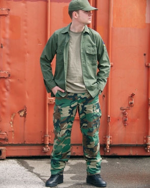 MIL-TEC БРЮКИ BDU US СОСТАР. WOODLAND 11823020