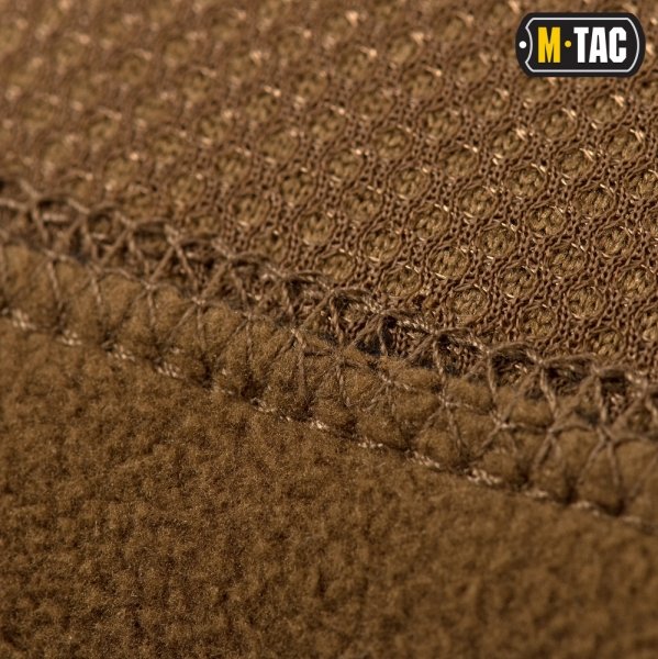 M-TAC ШАПКА WATCH CAP ФЛИС/СЕТКА WINDBLOCK 380 COYOTE BROWN