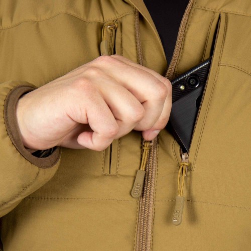P1G-TAC КУРТКА ДЕМИСЕЗОННАЯ CALIDUM POLARTEC POWER FILL MIL-SPEC COYOTE BROWN UA281-91009-CB