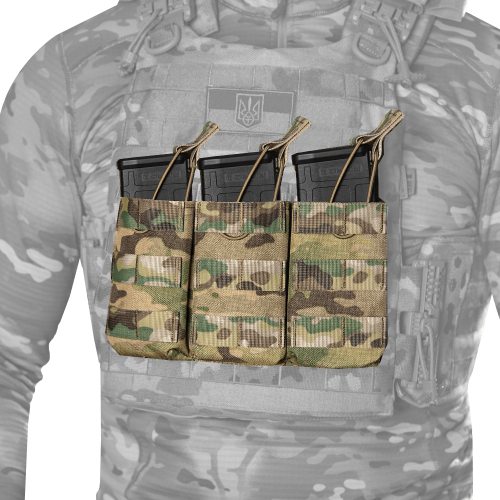 CAMO-TEC ПІДСУМОК ПОТРІЙНИЙ ПІД МАГАЗИНИ AK/AR MULTICAM 8578