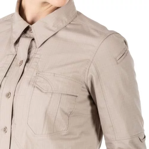 5.11 СОРОЧКА ТАКТИЧНА WOMEN'S STRYKE LONG SLEEVE SHIRT KHAKI 62404ABR-055