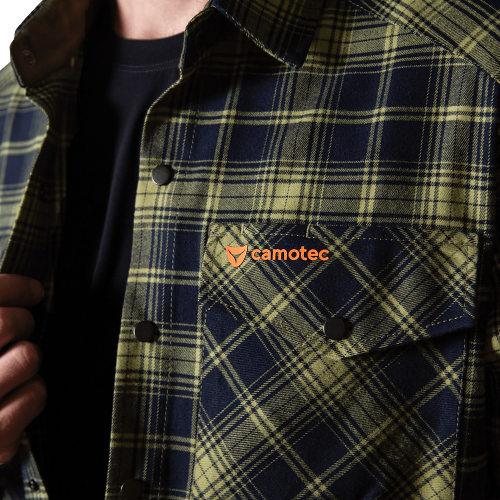 CAMO-TEC СОРОЧКА БУРЕВІЙ LOGO ORANGE LIME GREEN NAVY 8605