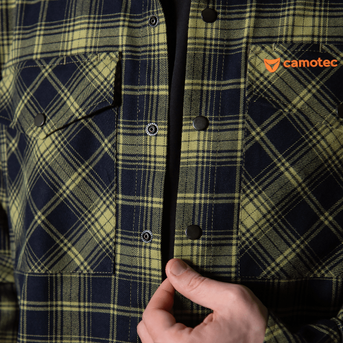 CAMO-TEC СОРОЧКА БУРЕВІЙ LOGO ORANGE LIME GREEN NAVY 8605