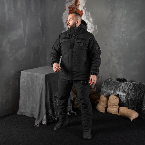 CAMO-TEC ЗИМОВІ ШТАНИ PATROL RAINWALL BLACK 8337