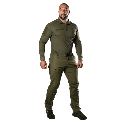 CAMO-TEC ПОЛО ARMY ID LONG COOLPASS PIQUE LT OLIVE 8291