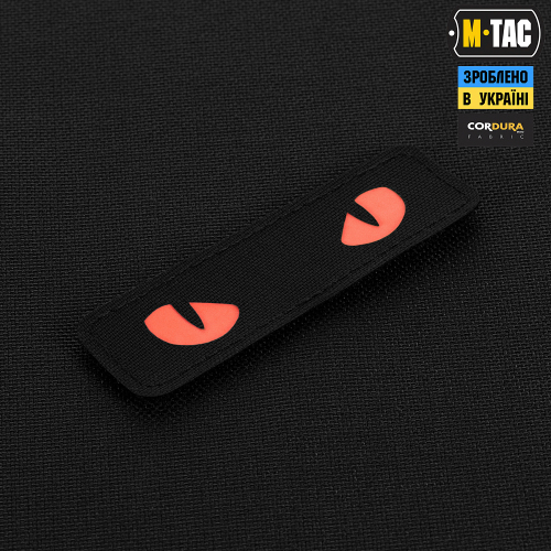 M-TAC НАШИВКА CAT EYES LASER CUT BLACK/RED/GID