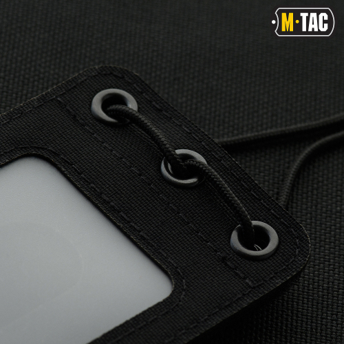 M-TAC БЭЙДЖ С ПРОЗРАЧНОЙ ПАНЕЛЬЮ BLACK