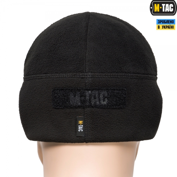M-TAC ШАПКА WATCH CAP ФЛИС/СЕТКА С ЛОГОТИПОМ WINDBLOCK 380 BLACK