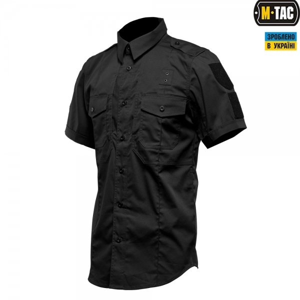 M-TAC РУБАШКА С КОРОТКИМ РУКАВОМ POLICE FLEX BLACK
