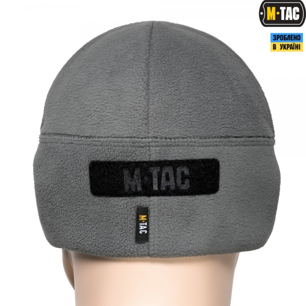 M-TAC ШАПКА WATCH CAP ФЛИС/СЕТКА С ЛОГОТИПОМ WINDBLOCK 380 GREY