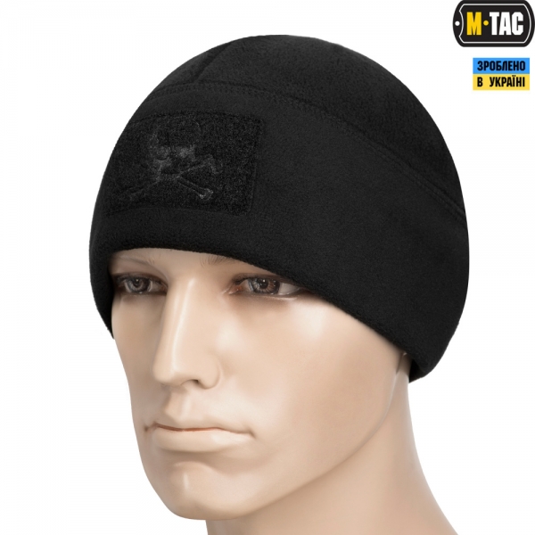 M-TAC ШАПКА WATCH CAP ФЛИС/СЕТКА PIRATE SKULL WINDBLOCK 380 BLACK