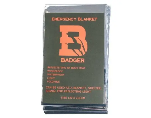 BADGER OUTDOOR ТЕРМООДЕЯЛО EMERGENCY BLANKET 28420