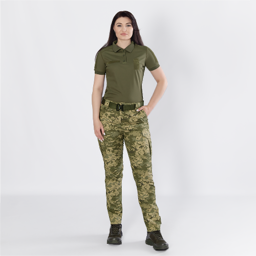 CAMO-TEC ПОЛО PANI ARMY ID 2.0 COOLPASS PIQUE LT OLIVE 8922