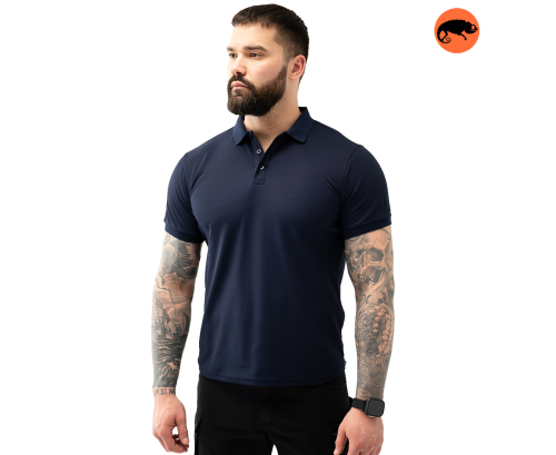 CHAMELEON POLO SHIRT CASUAL DARK BLUE MW 8818-2